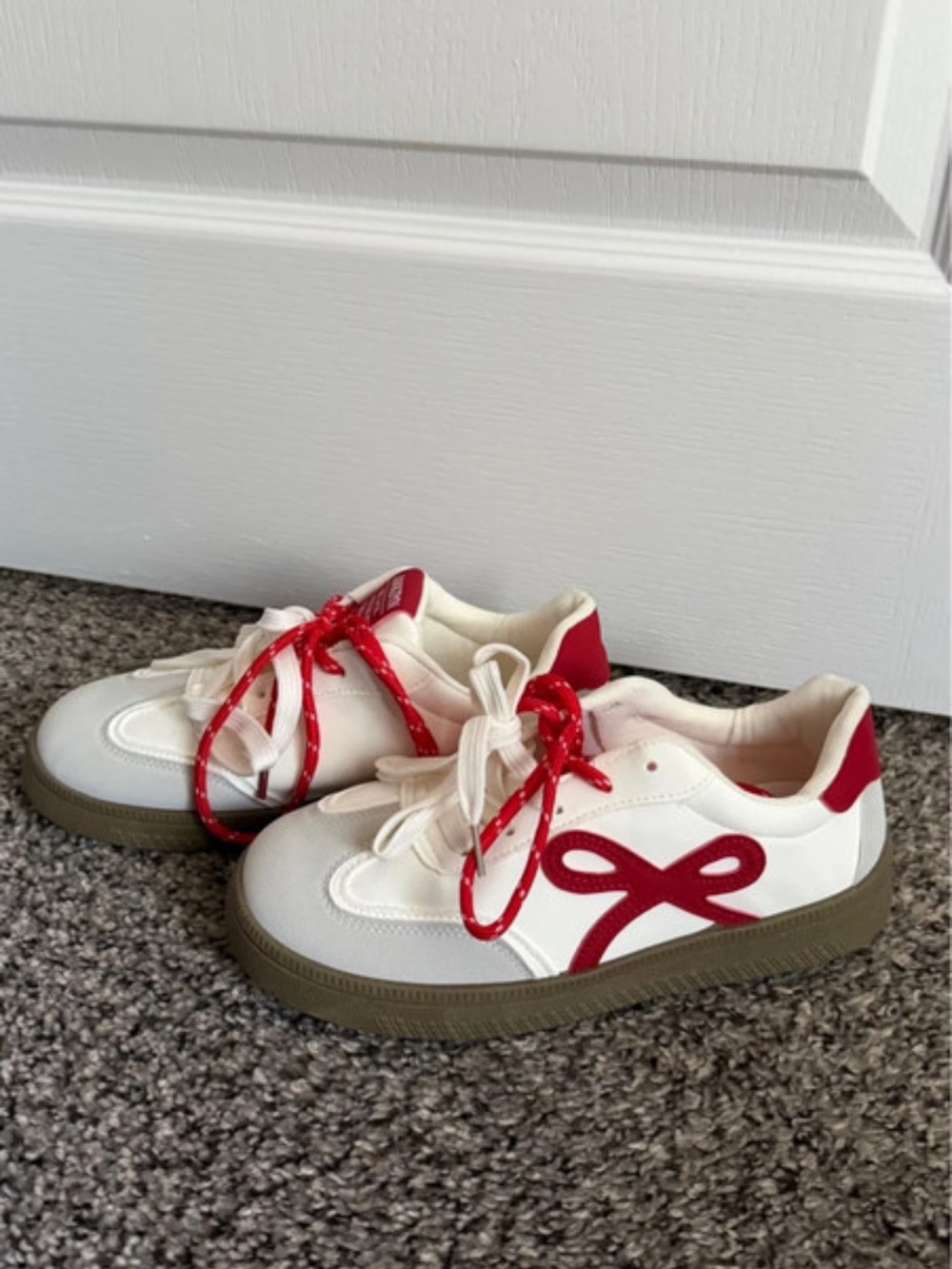 SHEIN White Sneakers with Red Accents for Kids
